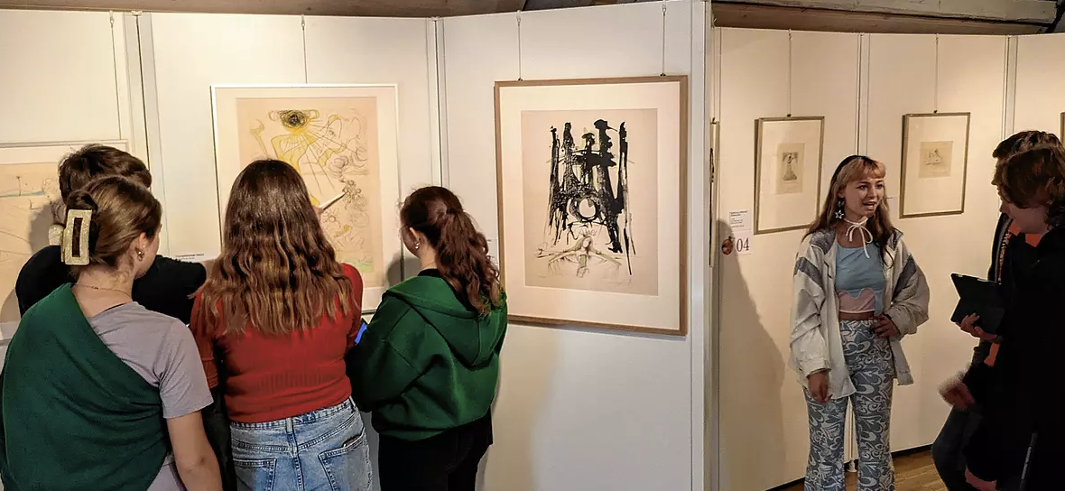 BSZ Schüler schauen Dali Werke an